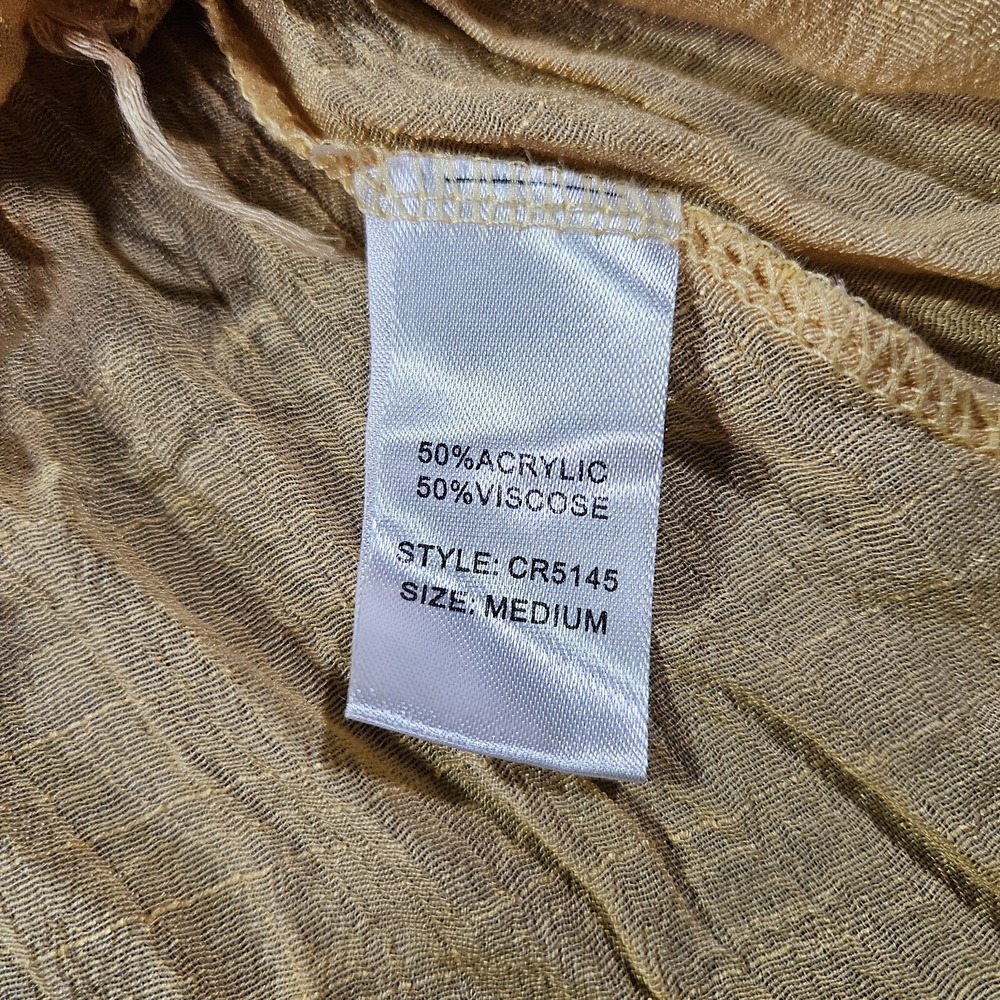 NWT Elan Crochet Inset Cover Up Dress Womens Medium Brown Beach Resort Stretch - Picture 3 of 8